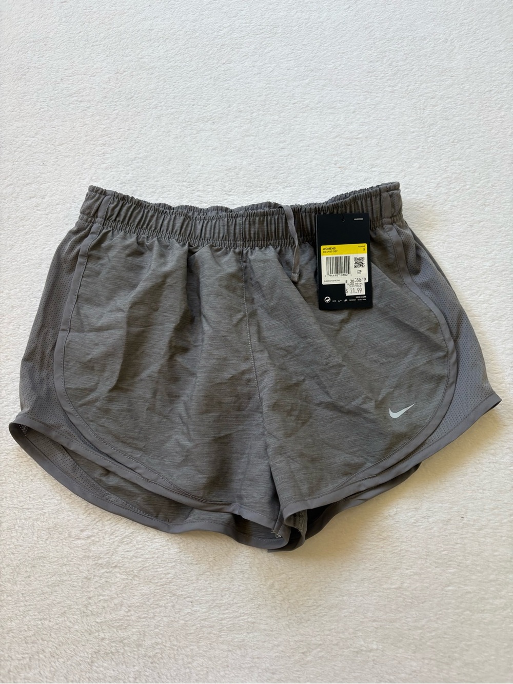 Nike Women's Grey Lightweight Athletic Shorts